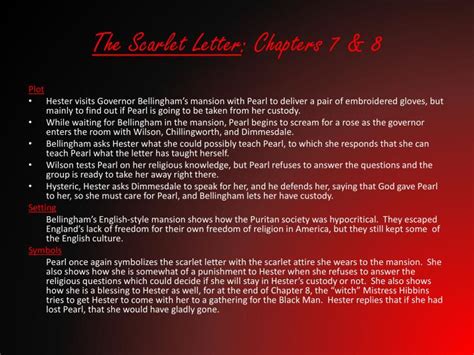 Scarlet Letter Chapter 7 Summary