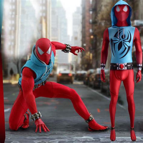 scarlet spider man suit