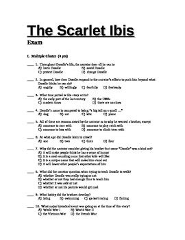 Read Scarlet Ibis Interactive Reader Answers 