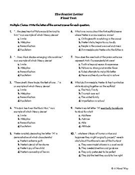 Download Scarlet Letter Quiz Answers 