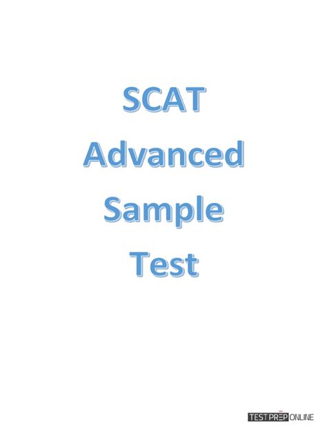 Scat Test Practice Questions