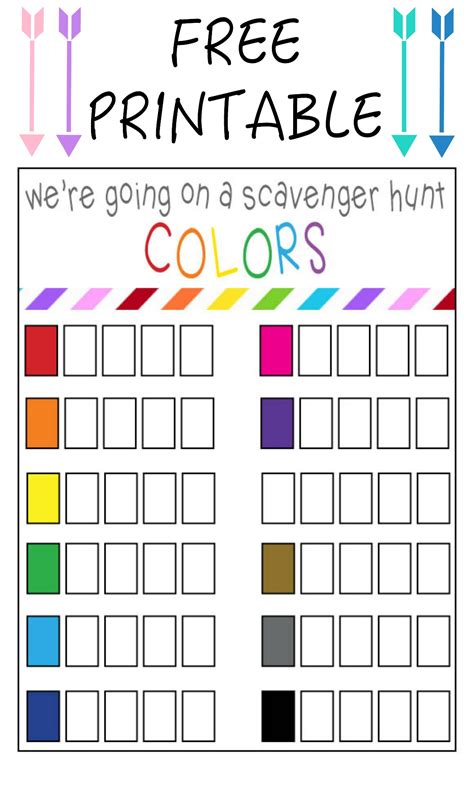 Scavenger Hunt Colors Worksheet Education World Properties Of Light Worksheet Answer Key - Properties Of Light Worksheet Answer Key