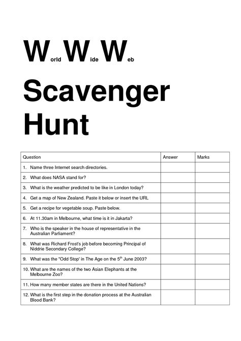 Scavenger Hunt Worksheet Key U S Geological Survey Map Scavenger Hunt Worksheet - Map Scavenger Hunt Worksheet