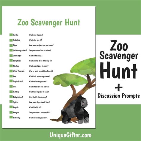 Scavenger Hunts Queens Zoo Zoo Scavenger Hunt Worksheet - Zoo Scavenger Hunt Worksheet