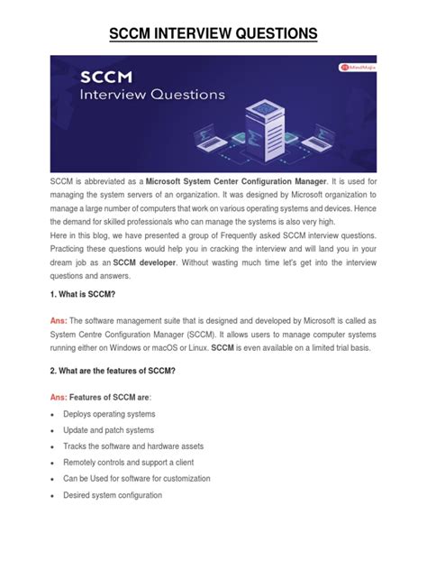 Sccm Interview Questions
