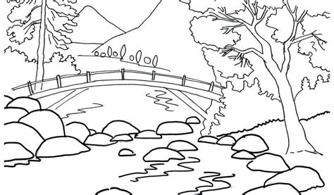 Scenery Pictures To Colour For Kids   Download Scenery Coloring For Free Designlooter 2020 - Scenery Pictures To Colour For Kids
