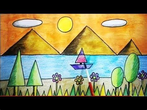 Scenery Using Different Shapes