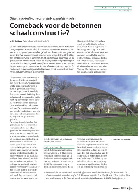 schaal constructie