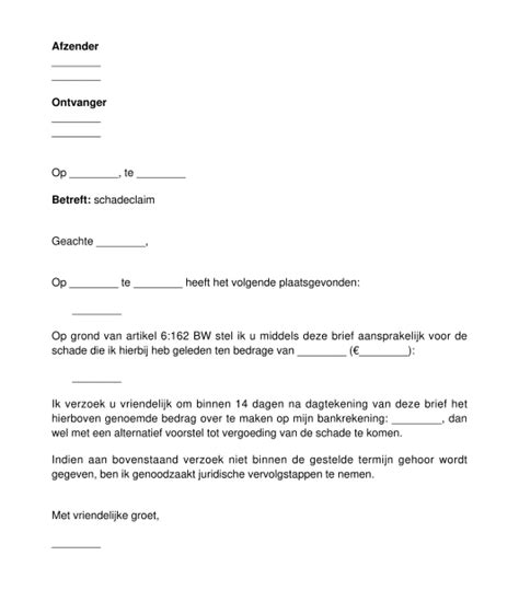 schadeclaim administratie