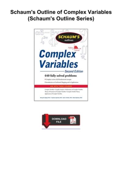 Download Schaums Outline Complex Variables Solution Manual 