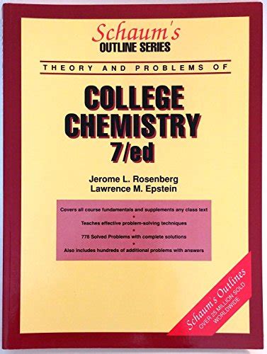 Read Online Schaums Outline Of College Chemistry Ninth Edition By Rosenberg Jerome Epstein Lawrence Krieger Peter Mcgraw Hill 2009 Paperback 9Th Edition Paperback 