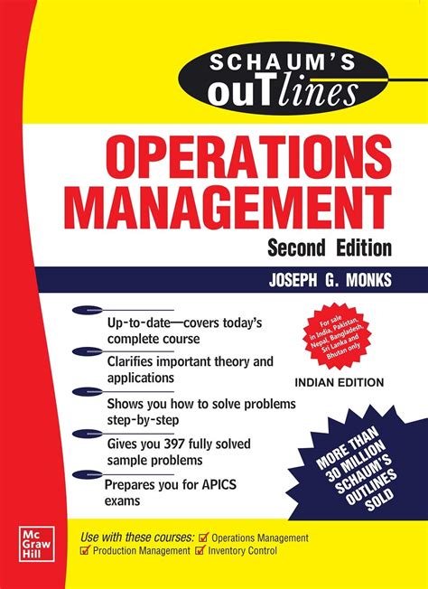Read Online Schaums Outline Of Operations Management By Joseph Monks 