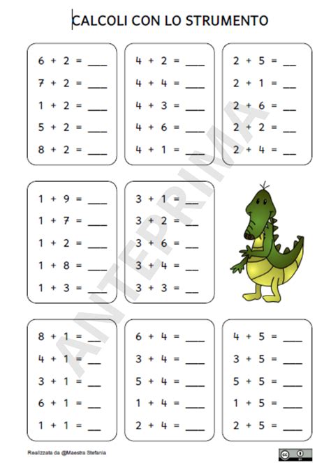Schede Matematica Prima Elementare