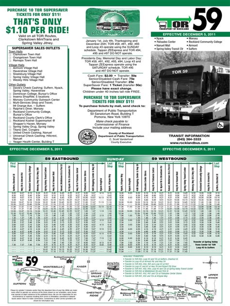 Schedule Bus 59