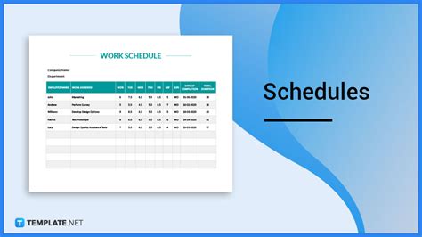 schedule meaning