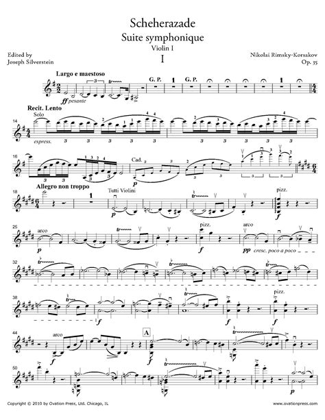 scheherazade full score partitur dirigierpartitur