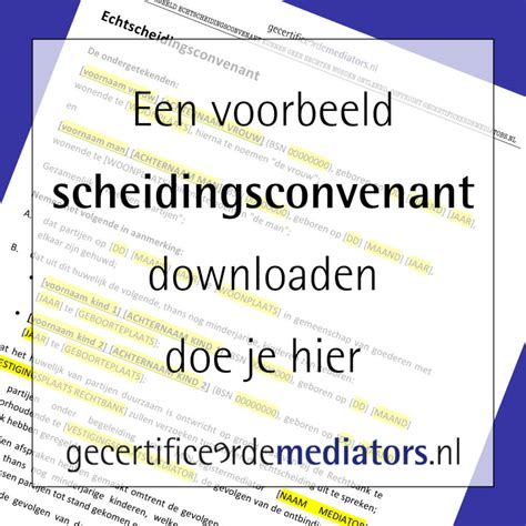 scheidingsconvenant