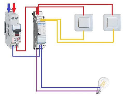 Schema Bouton Poussoir