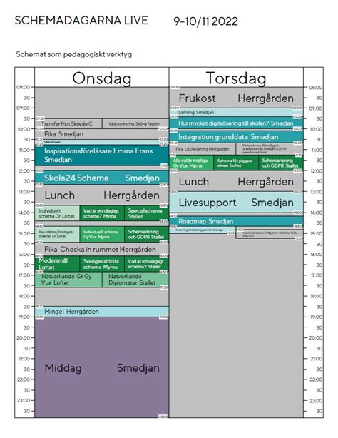 schema forsmarks skola
