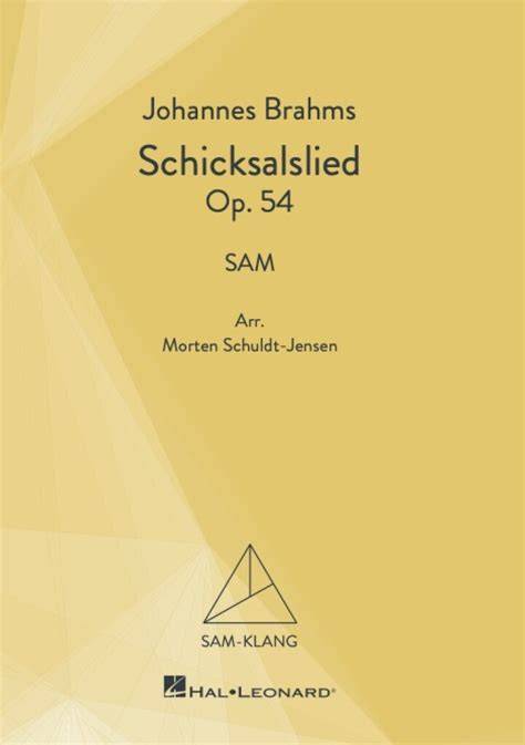 schicksalslied op 54 vocal score