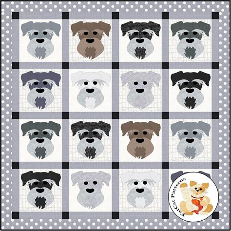 schnauzer quilt patterns