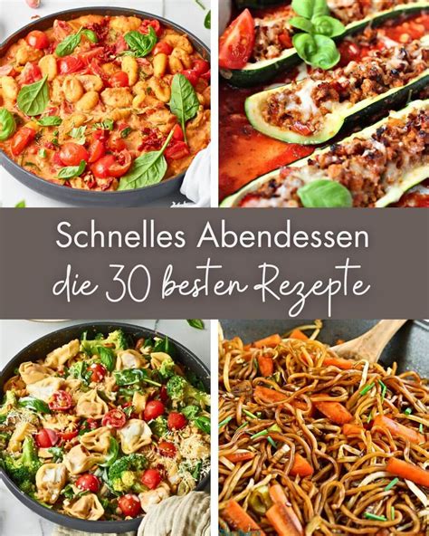 schnell abendessen