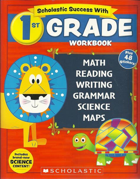 Scholastic 1st Grade Workbook With Motivational Stickers Scholastic Scholastic First Grade Workbook - Scholastic First Grade Workbook
