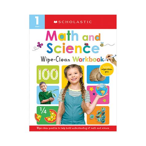 Scholastic Early Learners Math And Science Wipe Clean Scholastic Grade 1 Workbook - Scholastic Grade 1 Workbook