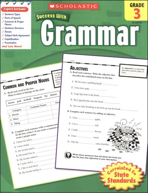 Scholastic Success With Grammar Grade 3 Workbook Amazon Scholastic Grade 3 Workbook - Scholastic Grade 3 Workbook