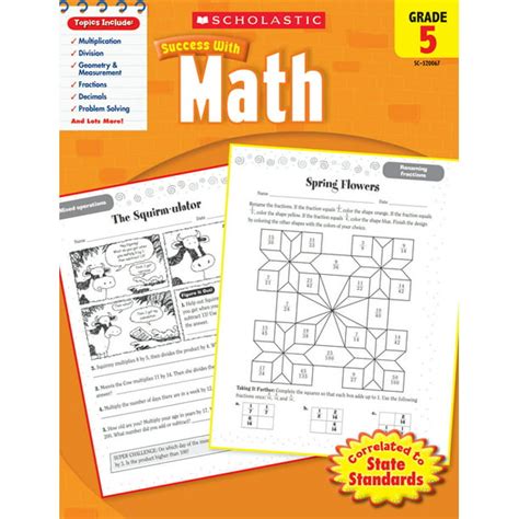 Scholastic Success With Math Grade 5 Amazon Com Scholastic 5th Grade Workbook - Scholastic 5th Grade Workbook
