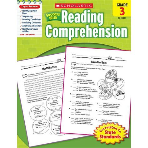 Scholastic Success With Reading Comprehension Grade 1 Workbook Scholastic Grade 1 Workbook - Scholastic Grade 1 Workbook