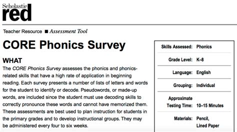 Read Online Scholastic Red Phonics Survey Students Ebooks Pdf Free 