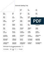 Schonell Silent Test