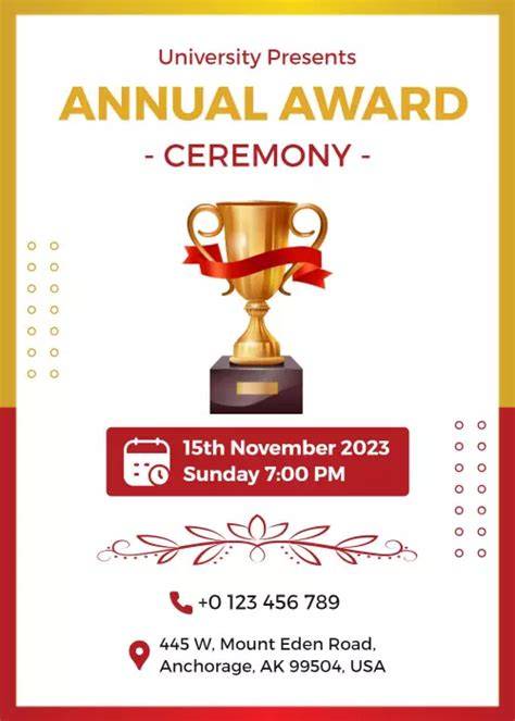 school awards ceremony invitation template