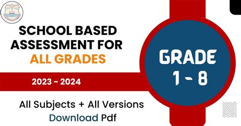 School Based Assessment 2023 All Grades 03 To Grade Results Answer Key - Grade Results Answer Key