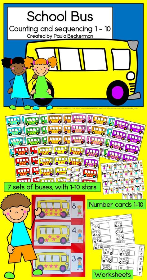 School Bus Teaching Resources Tpt School Bus Worksheet - School Bus Worksheet
