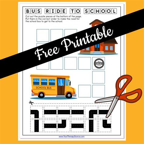 School Bus Worksheet Free Printable Your Therapy Source School Bus Worksheet - School Bus Worksheet