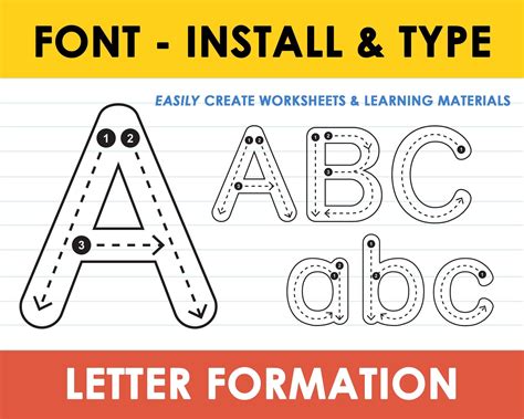 School Font Tracing Alphabet With Arrows Teach Starter Letter Tracing With Arrows - Letter Tracing With Arrows