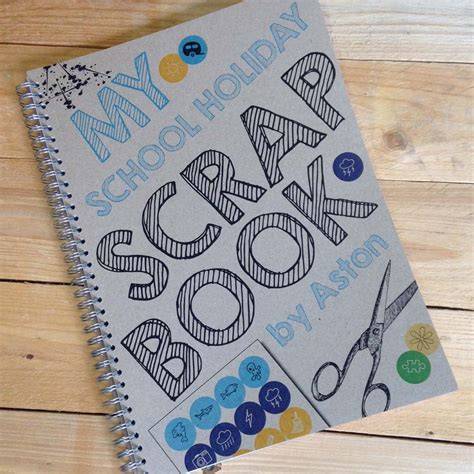 school holidays homework scrapbook