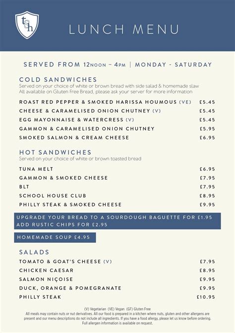 school house arksey menu - xn--patentbrse-kcb.com