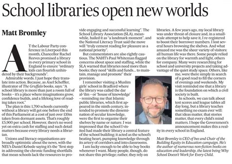 school libraries biography