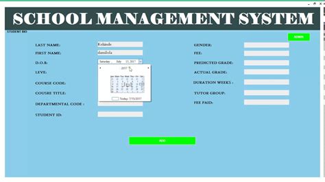 school management system in vb 6 access