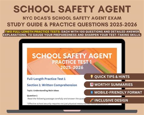 School Safety Agent Exam Study Guide 2013
