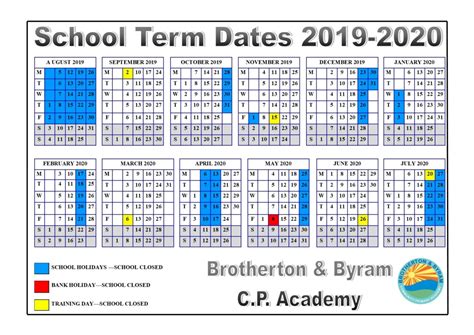 School Term Dates 2019 2020 Denbighshire