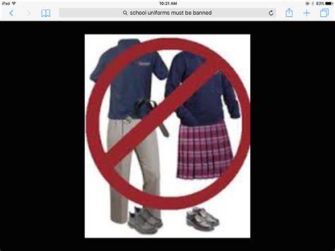 school uniforms should be banned persuasive text