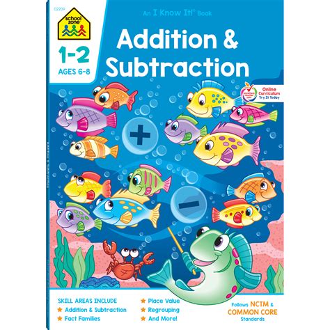 School Zone Addition And Subtraction Workbook 1st Grade Addition And Subtraction Workbooks - Addition And Subtraction Workbooks