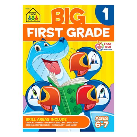 School Zone Big First Grade Workbook 320 Spiral Big First Grade Workbook - Big First Grade Workbook