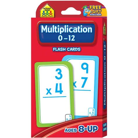 School Zone Multiplication 0 12 Flash Cards Ages Multiplication Flash Cards For 3rd Grade - Multiplication Flash Cards For 3rd Grade