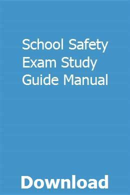 Read School Safety Exam Study Guide 