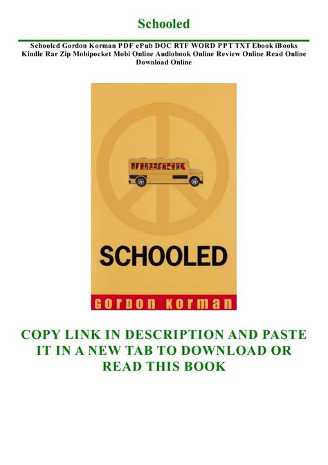 Schooled Gordon Korman Pdf Free